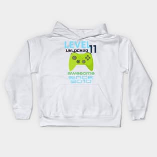 Level 11 Unlocked Awesome 2010 Video Gamer Kids Hoodie